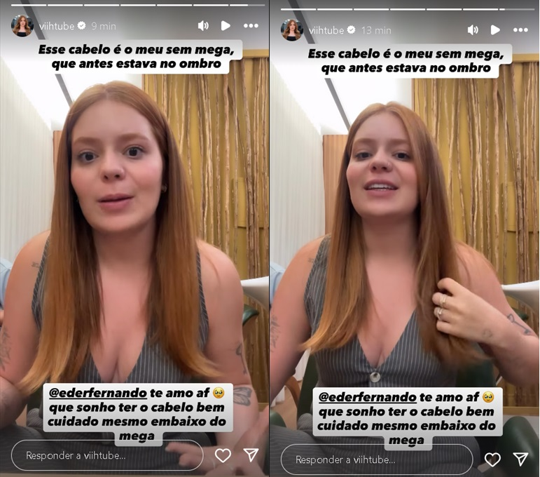 Viih Tube mostra cabelo natural sem mega hair; veja