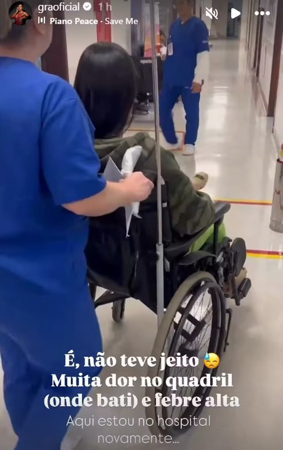 Gracyanne Barbosa vai parar no hospital com fortes dores no quadril