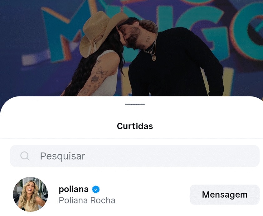 Zé Felipe publica foto de beijo em Ana Castela e reação de Poliana Rocha chama atenção 52 Zé Felipe publica foto de beijo em Ana Castela e reação de Poliana Rocha chama atenção