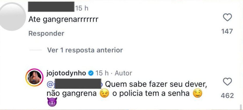 Jojo Todynho comenta vida íntima com novo namorado e provoca reação do ex, Lucas Souza