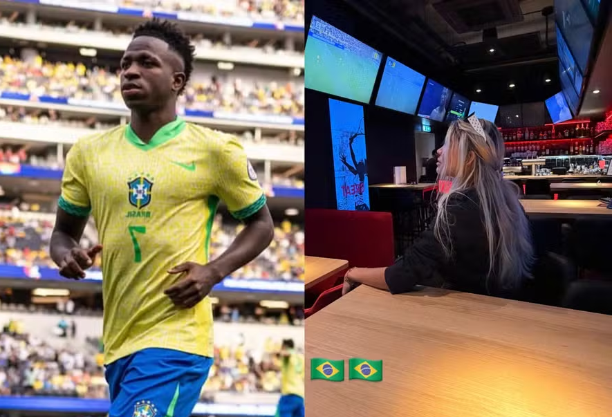 Day Magalhães e Vini Jr. — Foto: Reprodução/Instagram