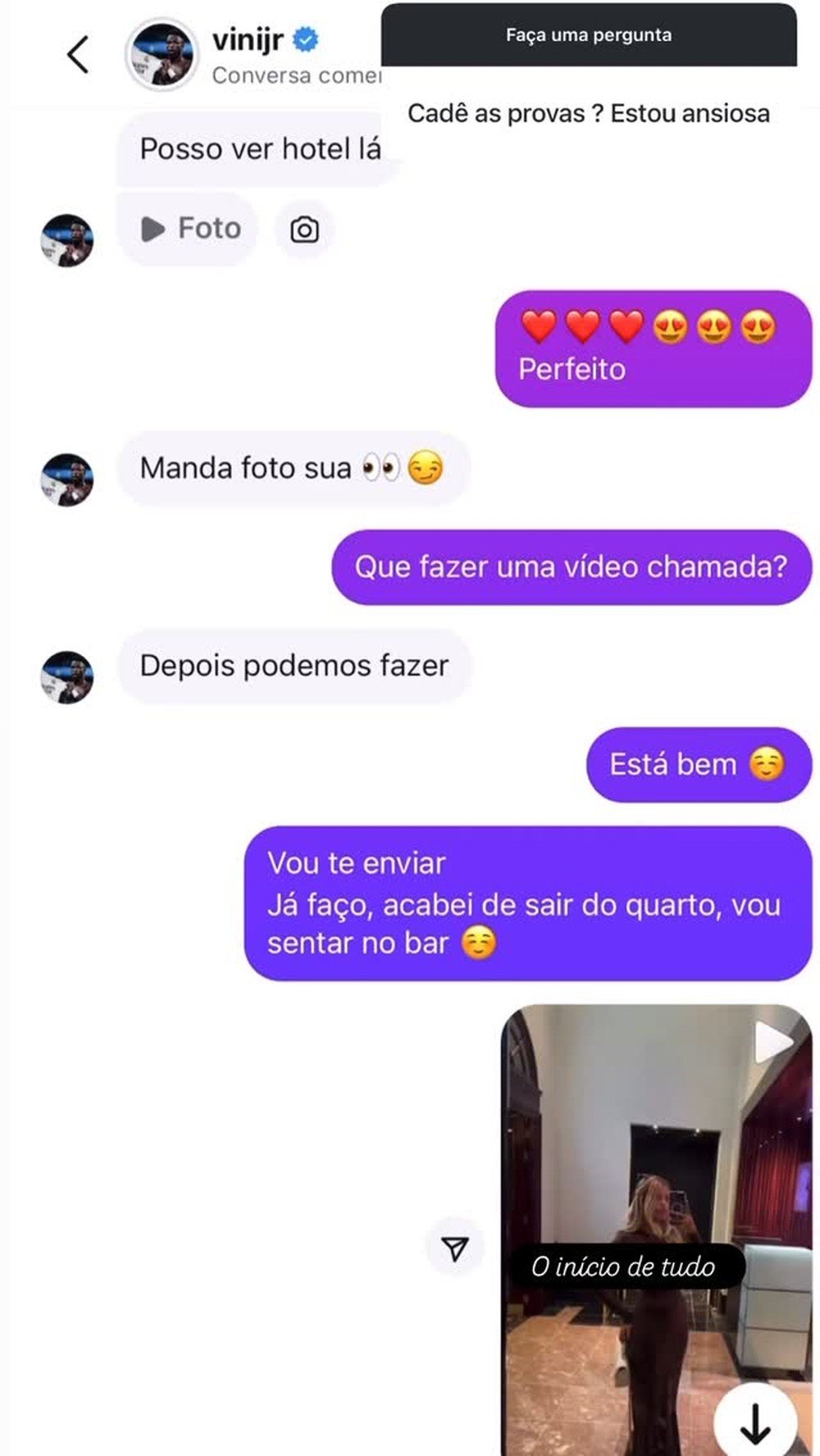 Modelo expõe conversas picantes com Vini Jr. após jogador pedir desculpas para Virgínia; veja prints