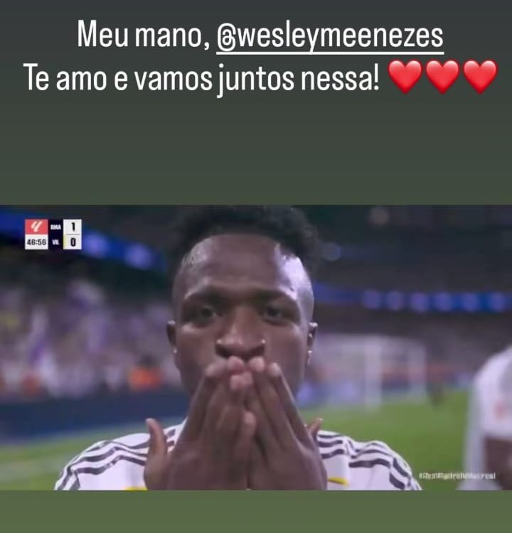 Não foi para Virginia! Saiba para quem Vini Jr. mandou recado após marcar gol 53 Não foi para Virginia! Saiba para quem Vini Jr. mandou recado após marcar gol