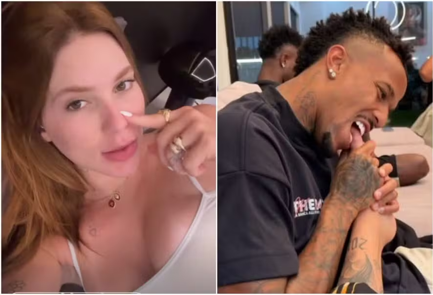 Tainá Castro entrega presença de Vini Jr em jantar com Virginia Fonseca; veja vídeo 51 vini jr jantar virginia