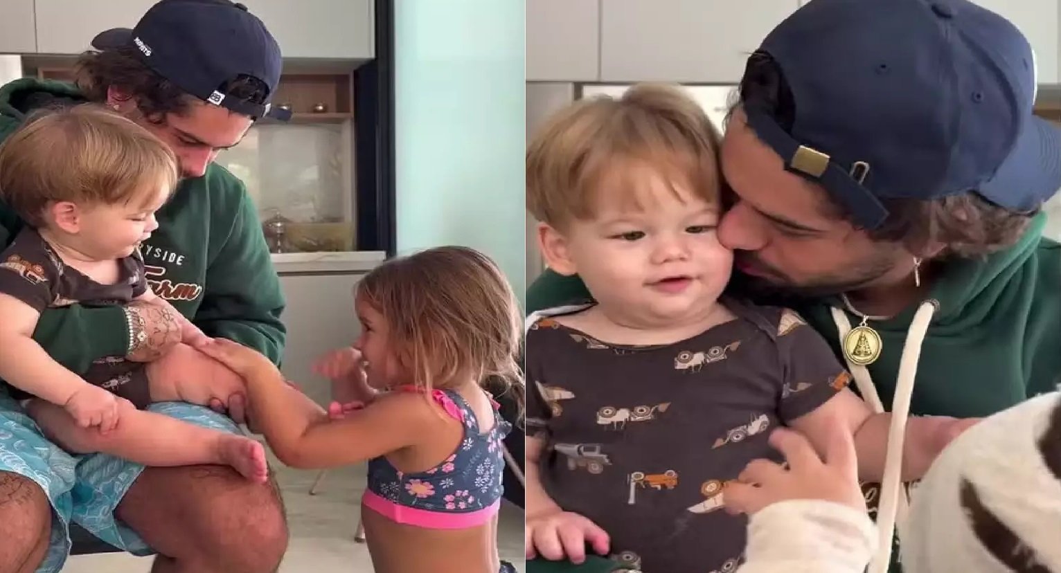 Zé Felipe encanta a web ao aproveitar dia especial com os filhos 51 ze felipe dia especial filhos