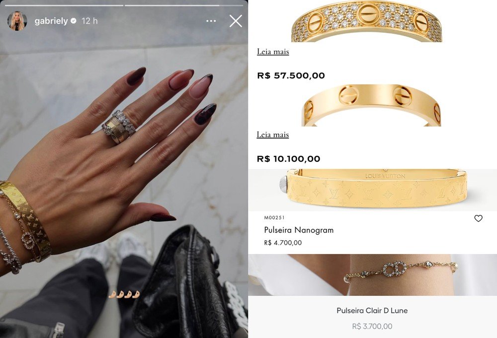 Esposa de Endrick, Gabriely Miranda exibe joias avaliadas em mais de R$ 80 mil 52 Esposa de Endrick, Gabriely Miranda exibe joias avaliadas em mais de R$ 80 mil