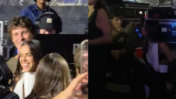 Rolou? Bruna Marquezine e Shawn Mendes juntinhos em show de Dua Lipa em SP