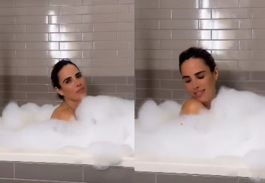 Wanessa Camargo sensualiza em banho de banheira e diverte fãs nas redes sociais