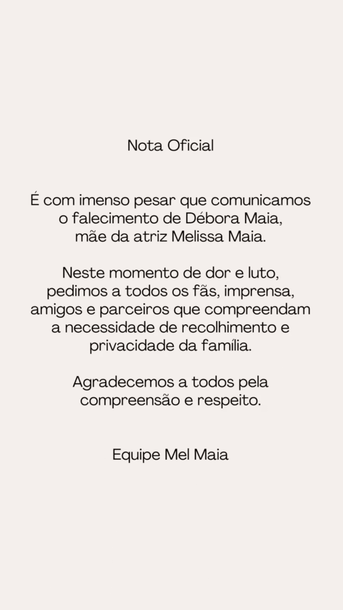Mãe de Mel Maia é encontrada morta no Rio de Janeiro 52 Mãe de Mel Maia é encontrada morta no Rio de Janeiro