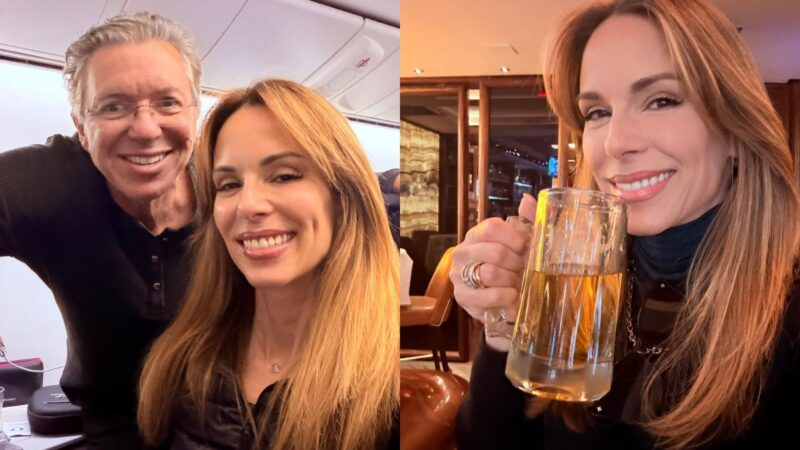 Ana Furtado e Boninho aproveitam viagem romântica em Nova York