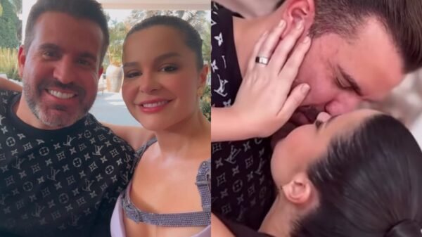 Maraisa e Fernando Mocó reatam romance e trocam beijo apaixonado em festa de aniversário 1 Maraisa e Fernando Mocó reatam romance e trocam beijo apaixonado em festa de aniversário
