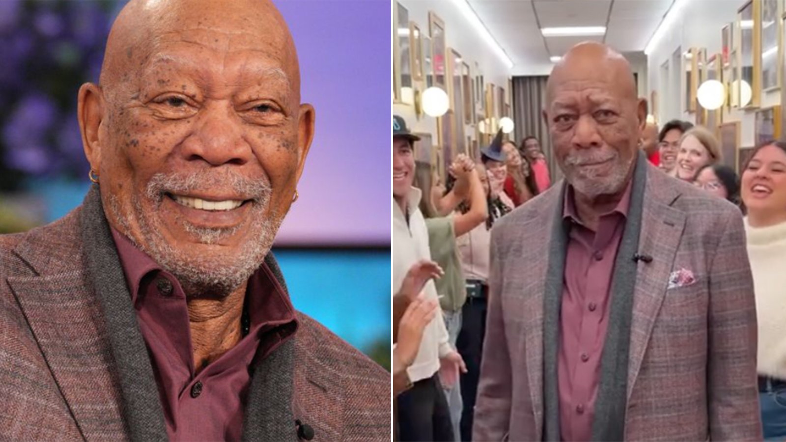 Aparência "frágil" de Morgan Freeman preocupa fãs; veja vídeo