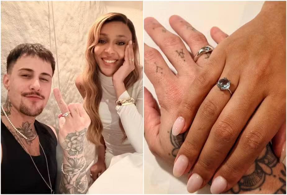 Érika Hilton é pedida em casamento pelo namorado, o homem trans Daniel Zezza