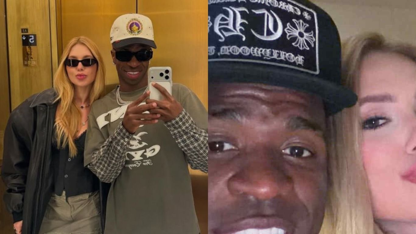 Vini Jr. publica primeira foto com Virginia após reencontro em Londres e agita redes sociais; veja