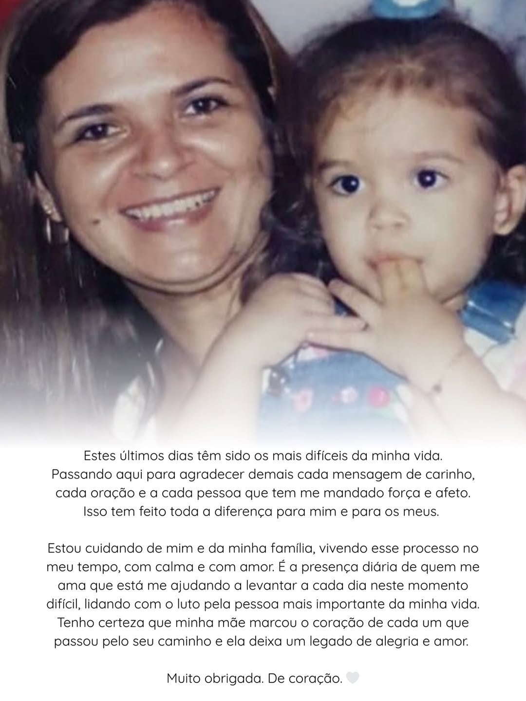 Mel Maia se pronuncia pela primeira vez após morte da mãe e agradece apoio dos fãs