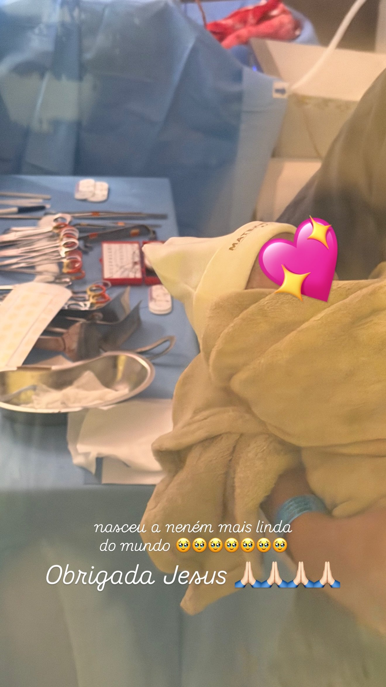 Nasce Rosamaria, primeira filha de Key Alves e Bruno Rosa