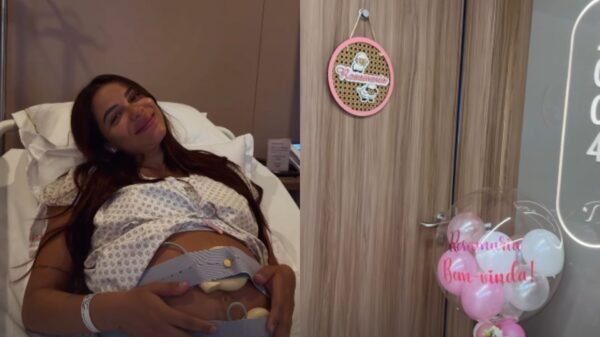 Nasce Rosamaria, primeira filha de Key Alves e Bruno Rosa