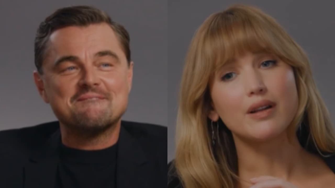 Web vê indireta de Jennifer Lawrence a Leonardo DiCaprio durante entrevista