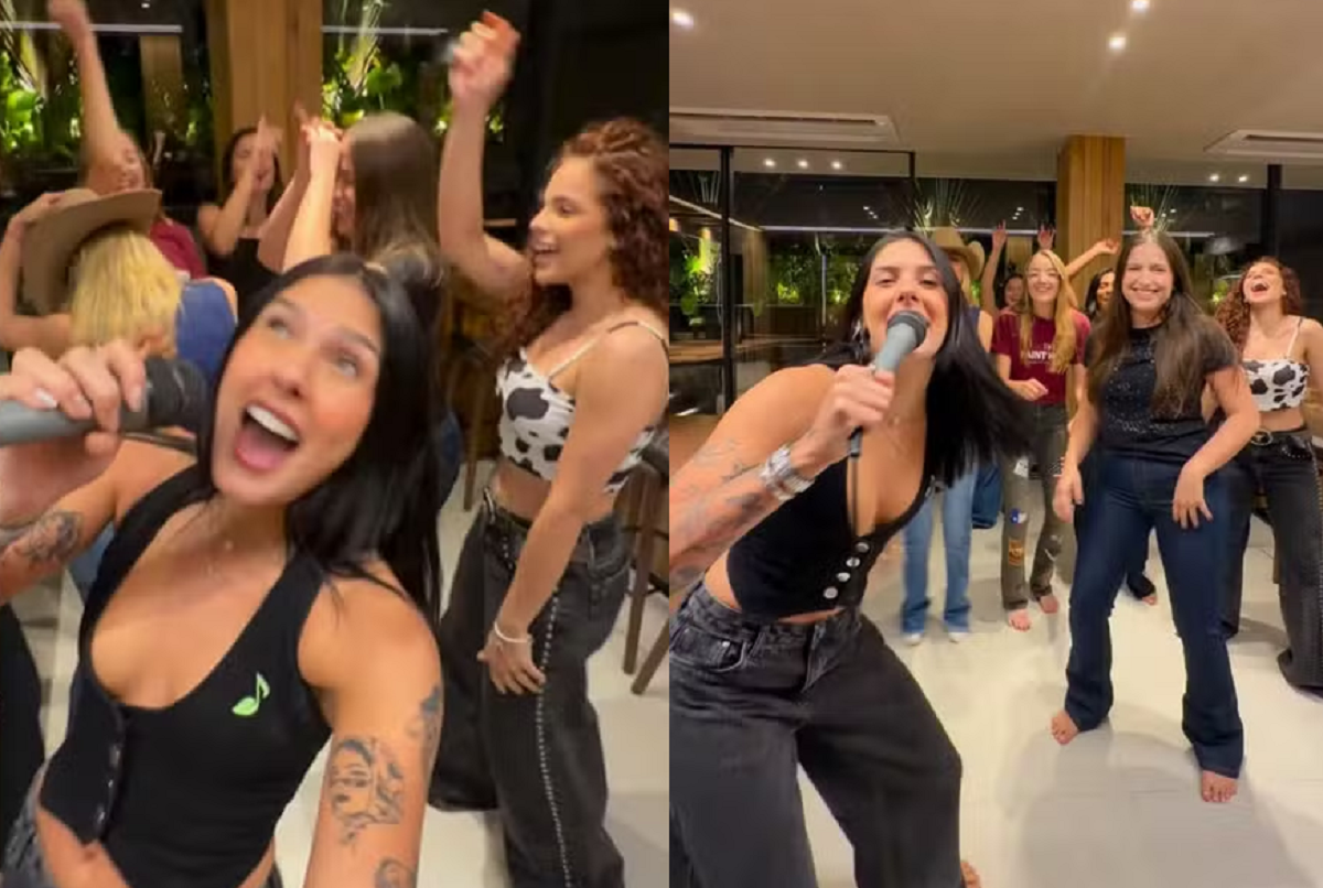 Após término com Zé Felipe, Ana Castela curte noite com as amigas e canta: 'Vou pegar todo mundo'