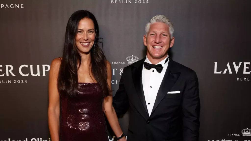 Ana Ivanovic e Bastian Schweinsteiger comparecem à Gala de Abertura da Laver Cup 2024 no WECC em 19 de setembro de 2024 em Berlim, Alemanha - Foto: Gerald Matzka/Getty Images para Laver Cup