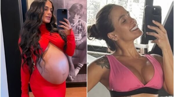 Carol Peixinho exibe boa forma dois meses após o nascimento do filho Bento