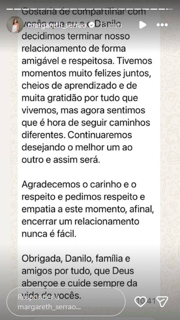 Mãe de Virginia Fonseca, Margareth Serrão anuncia fim de namoro com sanfoneiro Danilo Nascimento