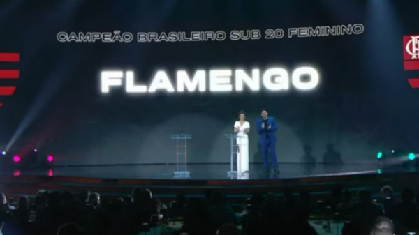 CBF comete gafe ao vivo e anuncia Flamengo no lugar do Botafogo em premiação