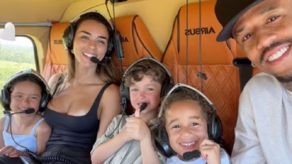 Eder Militão compartilha momento em família durante passeio de helicóptero