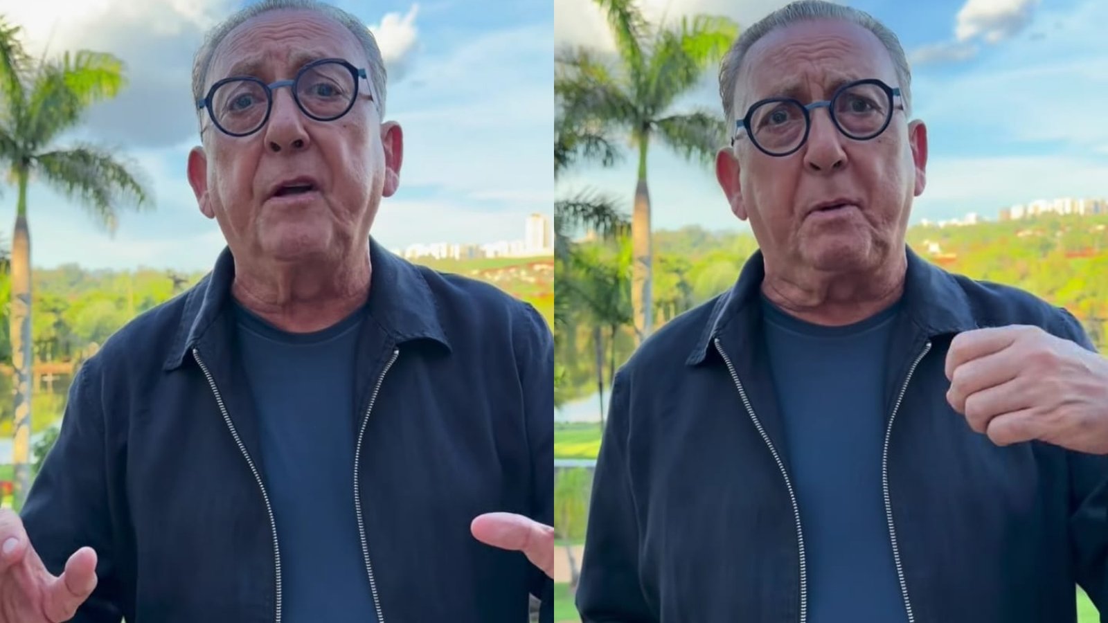 Após alta hospitalar, Galvão Bueno agradece apoio e explica quadro de saúde