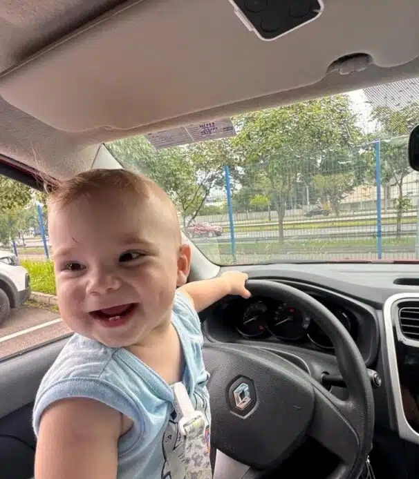 Após piora no quadro de saúde, marido de Isabel Veloso leva o bebê ao hospital em visita emocionante