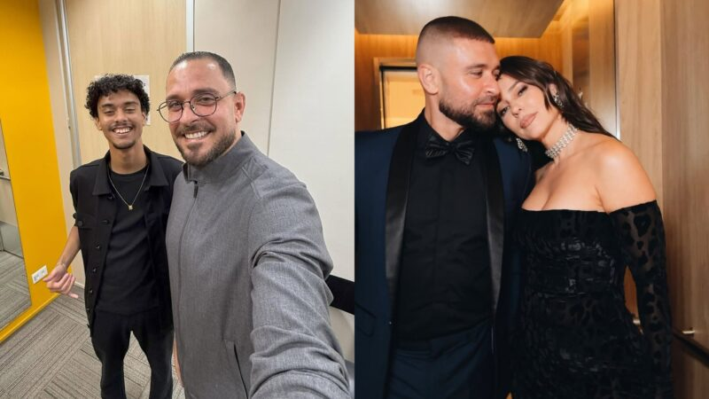 Davi Nogueira, Diogo Nogueira e Paolla Oliveira - Foto: Reprodução / Instagram