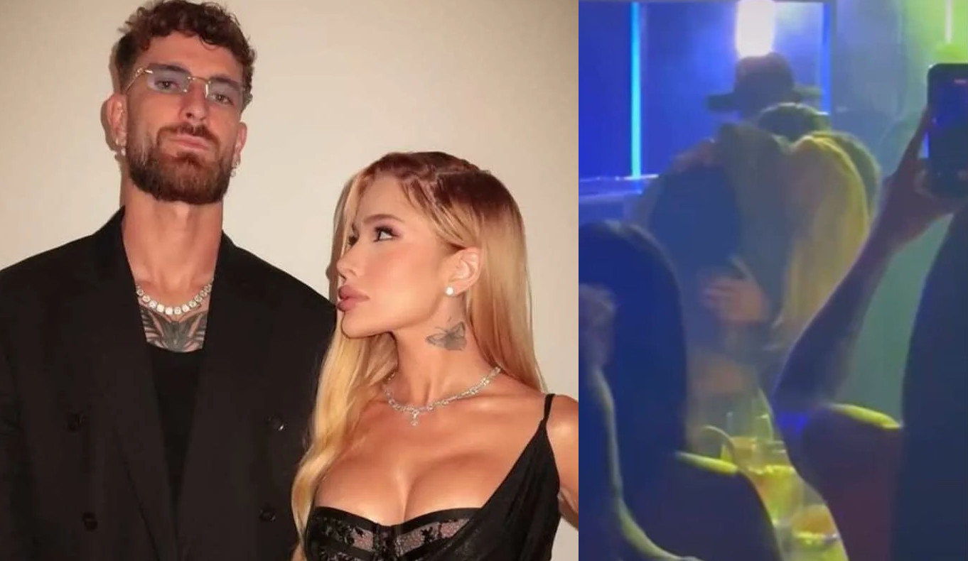 Léo Pereira surpreende e se declara para Karoline Lima durante festa do Flamengo; casal troca beijo diante do público 51 Léo Pereira surpreende e se declara para Karoline Lima durante festa do Flamengo; casal troca beijo diante do público