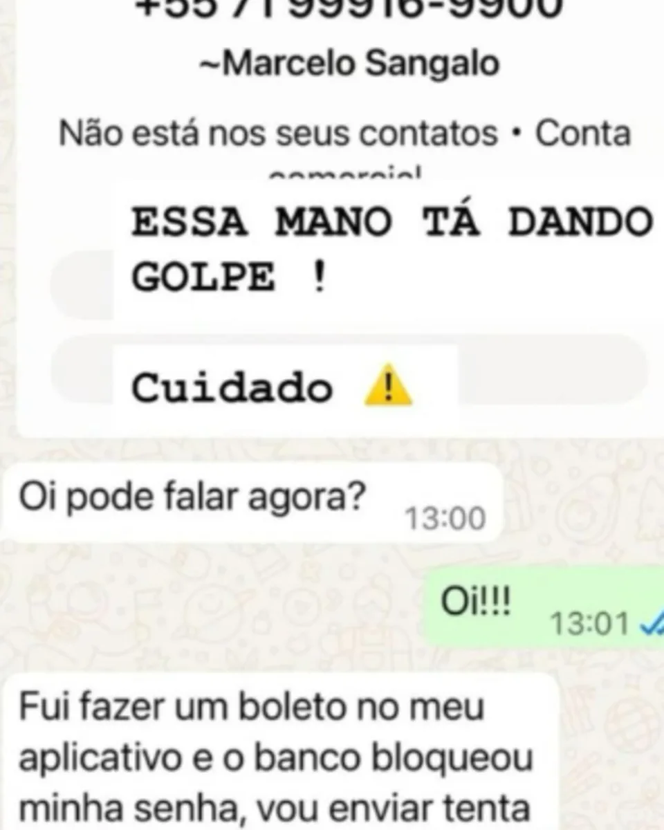 Criminoso se passa por filho de Ivete Sangalo e tenta aplicar golpe em aplicativo de mensagens 52 Criminoso se passa por filho de Ivete Sangalo e tenta aplicar golpe em aplicativo de mensagens