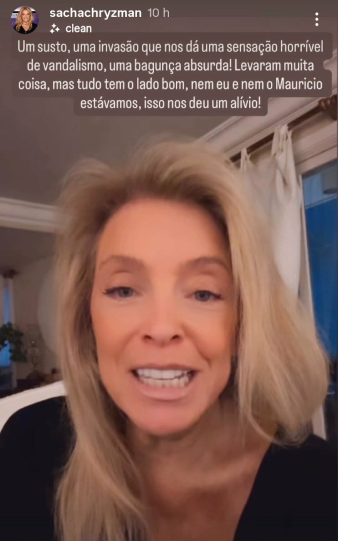 Apartamento da mãe de Fabiana Justus é invadido por bandidos em São Paulo