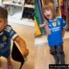 Filhas de Virgínia se divertem com Poliana Rocha vestindo uniforme do Real Madrid