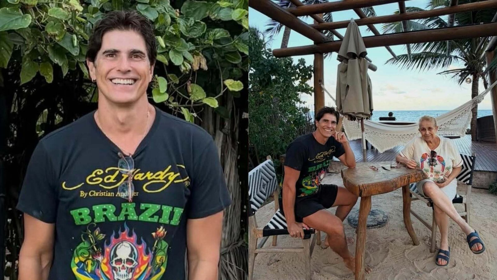 Reynaldo Gianecchini encanta ao compartilhar fotos raras com a mãe; veja