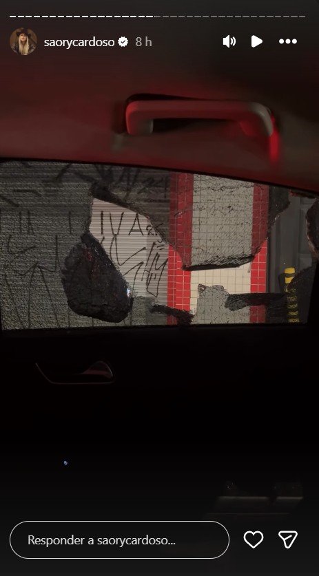 Ex-A Fazenda Saory Cardoso se pronuncia pela primeira vez após tentativa de assalto em São Paulo