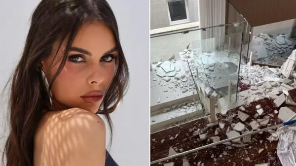 Teto da casa de Amanda Kimberlly desaba após fortes chuvas em São Paulo