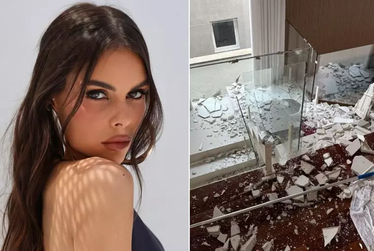 Teto da casa de Amanda Kimberlly desaba após fortes chuvas em São Paulo