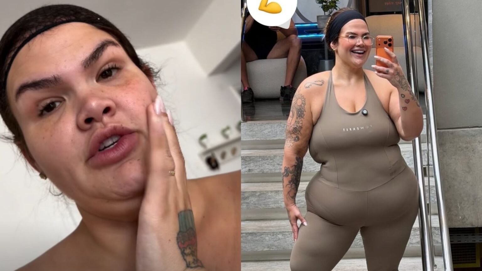 Thais Carla se surpreende ao subir na balança antes da virada do ano; confira o antes e depois