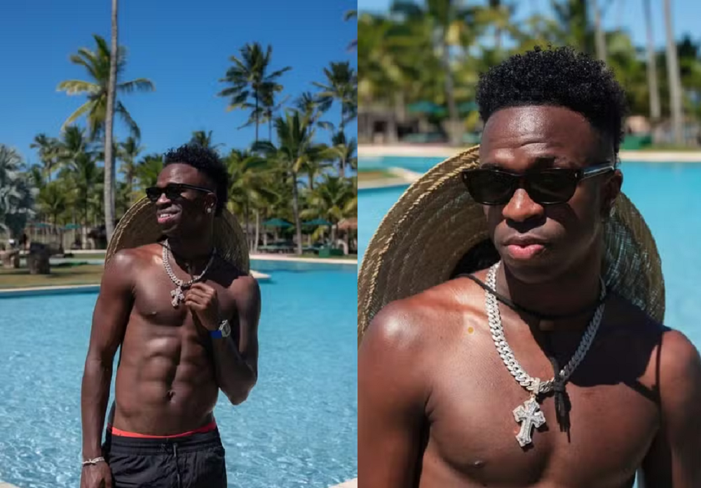 Vini Jr. chama atenção ao exibir tanquinho e itens de luxo em viagem a Trancoso com Virginia