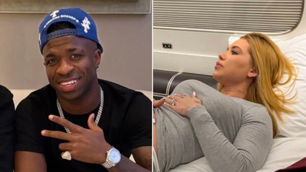 Vini Jr. reage a foto de Virginia em cama de jatinho e agita as redes sociais
