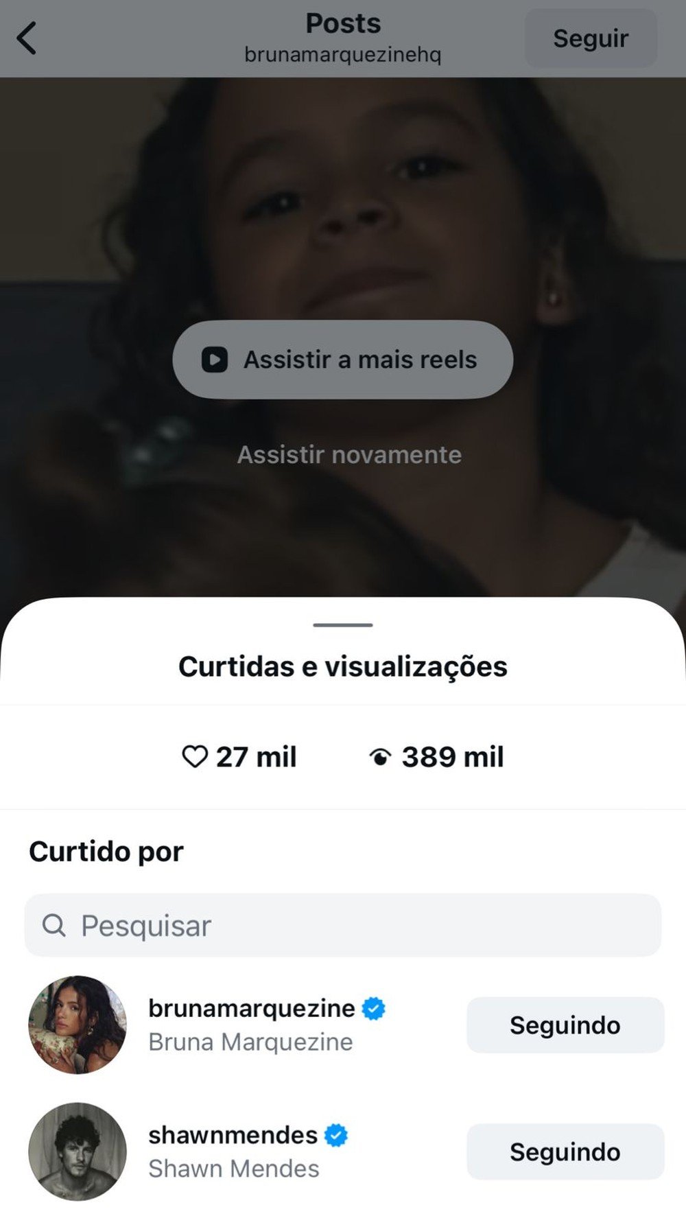Shawn Mendes reage a vídeo de Bruna Marquezine na infância publicado por fã-clube 53 Shawn Mendes reage a vídeo de Bruna Marquezine na infância publicado por fã-clube