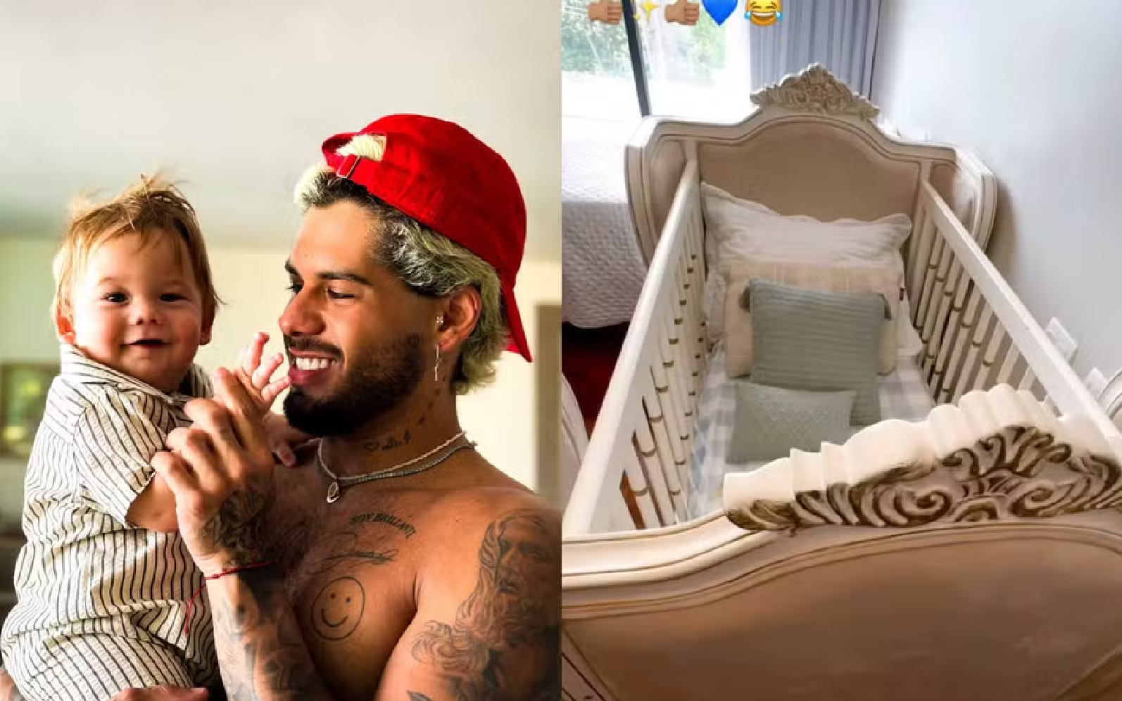 Babá reage a críticas e exibe quarto do filho de Zé Felipe