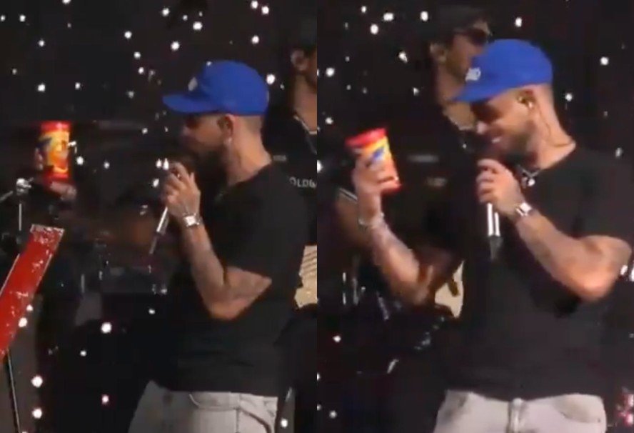 Zé Felipe reconhece copo com rosto de Ana Castela durante show, faz declaração e surpreende fãs