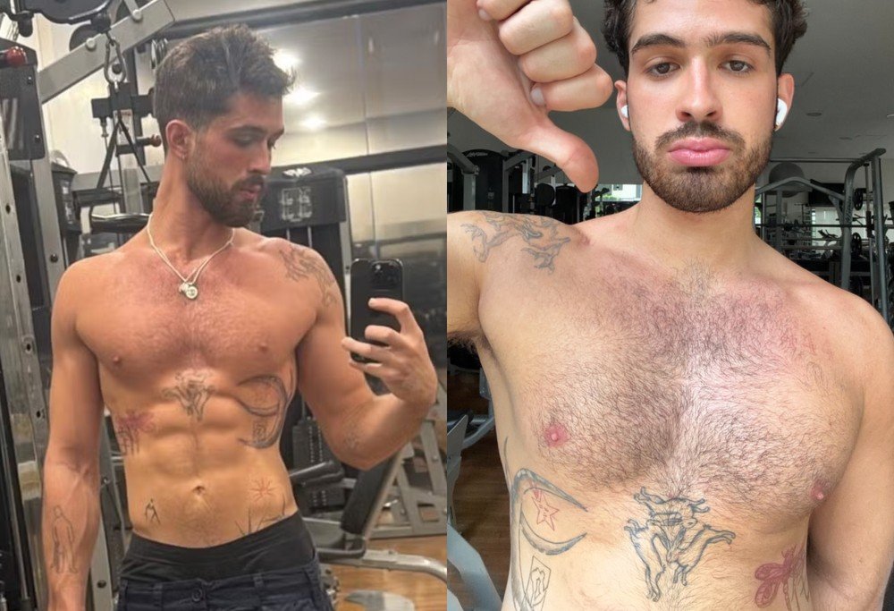 João Guilherme exibe mudança no corpo após um mês sem treinar e faz alerta: “Não recomendo”