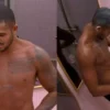 Matheus Moreira se descuida e mostra parte íntima durante o banho no BBB 26