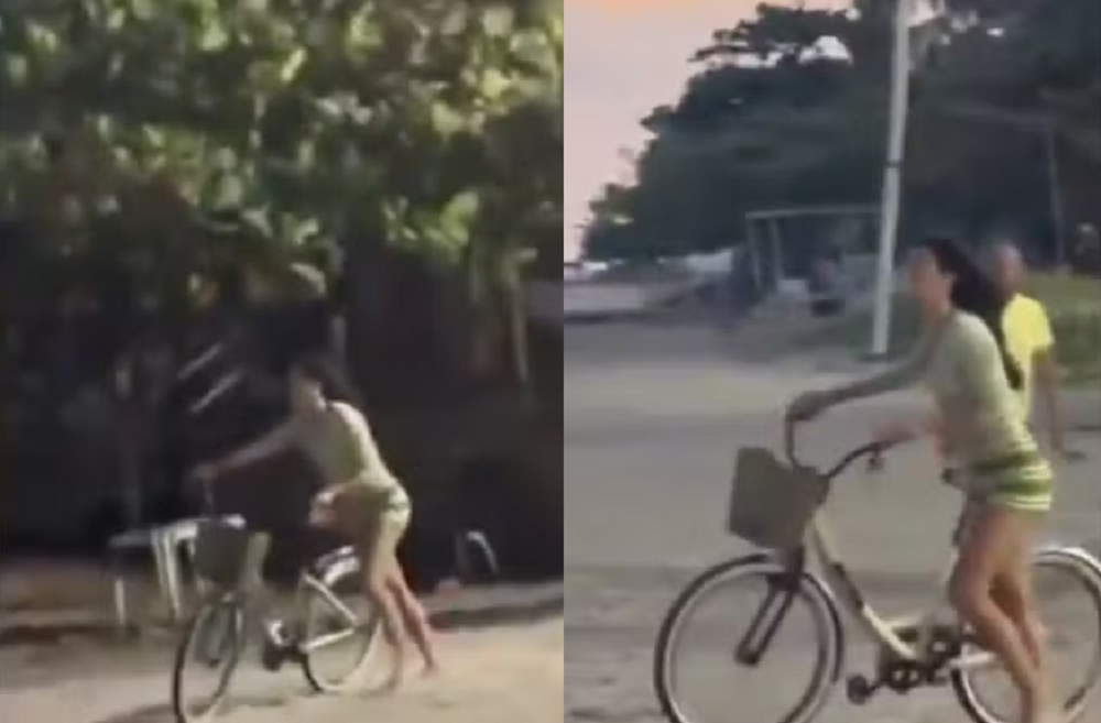 Bruna Marquezine e Shawn Mendes curtem passeio de bicicleta com Sasha Meneghel e João Lucas