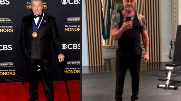 Sylvester Stallone mostra recuperação um mês após preocupar fãs ao aparecer de bengala: “Sangue, suor e lágrimas”