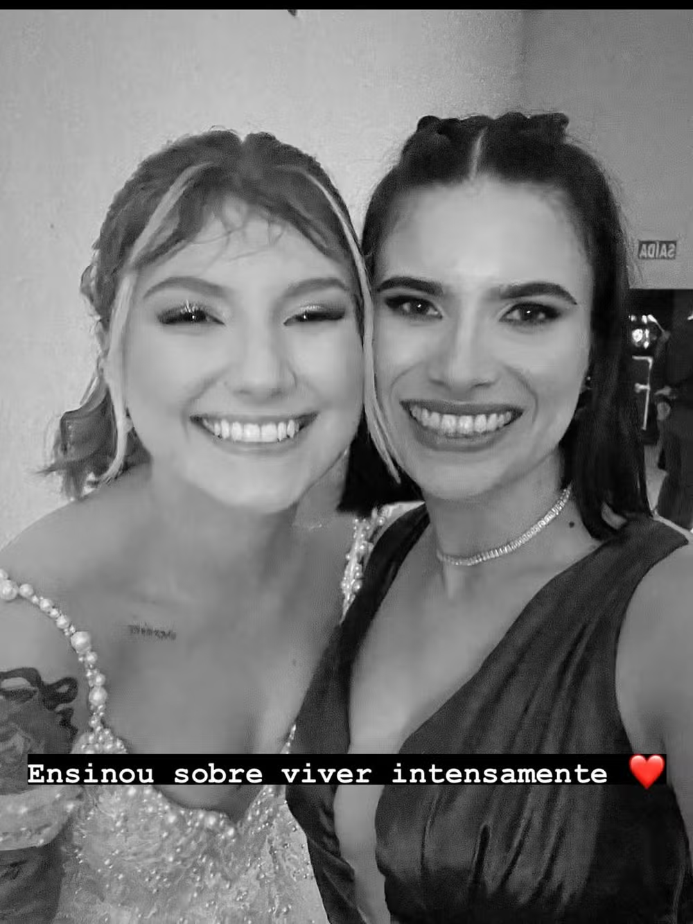 Irmã de Isabel Veloso presta homenagem após morte da influenciadora aos 19 anos